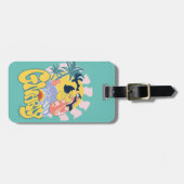 DAFFY DUCK™ Surfing - Gnarly Gepäckanhänger (Vorderseite horizontal)