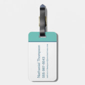 DAFFY DUCK™ Surfing - Gnarly Gepäckanhänger (Rückseite vertikal)