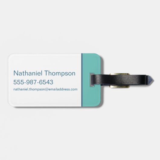 DAFFY DUCK™ Surfing - Gnarly Gepäckanhänger (Rückseite horizontal)