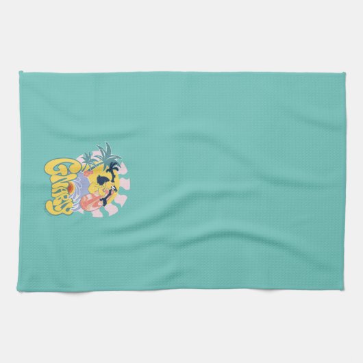 DAFFY DUCK™ Surfing - Gnarly Geschirrtuch (Horizontal)