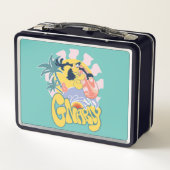 DAFFY DUCK™ Surfing - Gnarly Metall Brotdose (Rückseite)