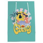 DAFFY DUCK™ Surfing - Gnarly Mittlere Geschenktüte (Rückseite)