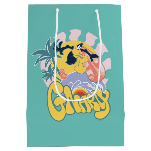 DAFFY DUCK™ Surfing - Gnarly Mittlere Geschenktüte (Rückseite)