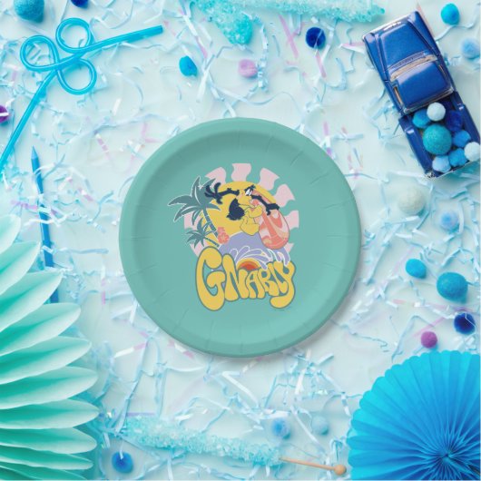 DAFFY DUCK™ Surfing - Gnarly Pappteller (Party)