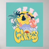 DAFFY DUCK™ Surfing - Gnarly Poster (Vorne)