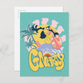 DAFFY DUCK™ Surfing - Gnarly Postkarte (Vorne/Hinten)