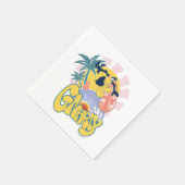 DAFFY DUCK™ Surfing - Gnarly Serviette (Ecke)