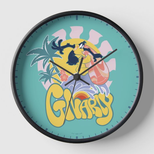 DAFFY DUCK™ Surfing - Gnarly Uhr (Vorderseite)
