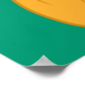 DAFFY DUCK™ Swinging a Punch Poster (Ecke)