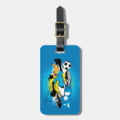 DAFFY DUCK™ Team Argentina Soccer Graphic Gepäckanhänger (Vorderseite vertikal)