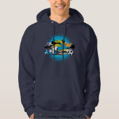 DAFFY DUCK™ Team Argentina Soccer Graphic Hoodie (Vorderseite)