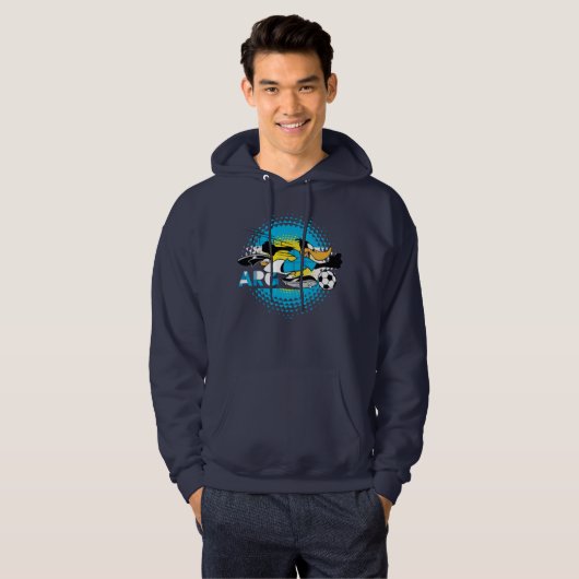 DAFFY DUCK™ Team Argentina Soccer Graphic Hoodie (Vorne ganz)