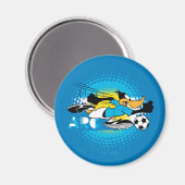 DAFFY DUCK™ Team Argentina Soccer Graphic Magnet (Vorderseite/Rückseite)