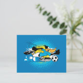 DAFFY DUCK™ Team Argentina Soccer Graphic Postkarte (Stehend Vorderseite)