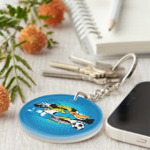 DAFFY DUCK™ Team Argentina Soccer Graphic Schlüsselanhänger (Vorderseite rechts)