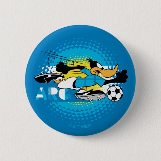 DAFFY DUCK™ Team Argentinien Fußball-Grafik Button (Vorderseite)