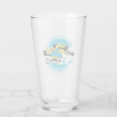 DAFFY DUCK™ Team Argentinien Fußball-Grafik Glas (Rückseite)