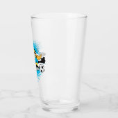 DAFFY DUCK™ Team Argentinien Fußball-Grafik Glas (Links)