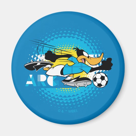 DAFFY DUCK™ Team Argentinien Fußball-Grafik Magnet (Vorne)