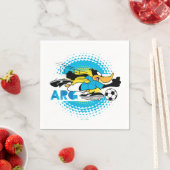DAFFY DUCK™ Team Argentinien Fußball Grafik Serviette (Beispiel)
