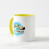DAFFY DUCK™ Team Argentinien Fußball Grafik Tasse (Vorderseite Links)