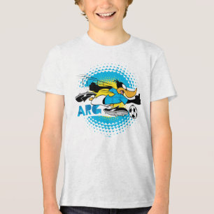 DAFFY DUCK™ Team Argentinien Fußball-Grafik Tri-Blend Shirt