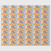 DAFFY DUCK™ & TWEETY™ - Pride-Muster Geschenkpapier (Flach)