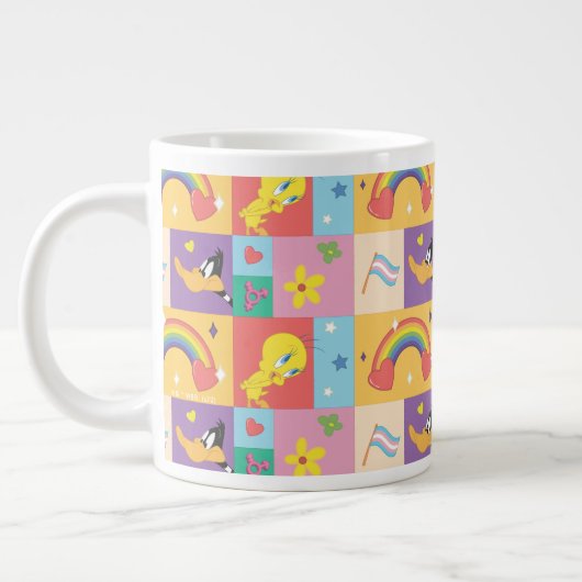 DAFFY DUCK™ & TWEETY™ - Pride-Muster Jumbo-Tasse (Links)