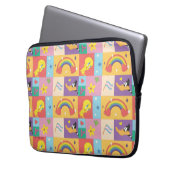 DAFFY DUCK™ & TWEETY™ - Pride-Muster Laptopschutzhülle (Vorderseite Links)