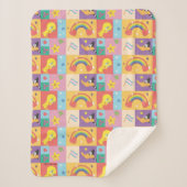 DAFFY DUCK™ & TWEETY™ - Pride-Muster Sherpadecke (Vorderseite)