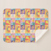 DAFFY DUCK™ & TWEETY™ - Pride-Muster Sherpadecke (Vorderseite (Horizontal))