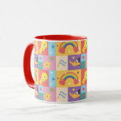 DAFFY DUCK™ & TWEETY™ - Pride-Muster Tasse (Vorderseite Links)