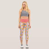 DAFFY DUCK™ & TWEETY™ - Pride Pattern Capri Leggings (Vorderseite)