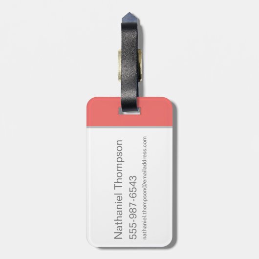 DAFFY DUCK™ & TWEETY™ - Pride Pattern Gepäckanhänger (Rückseite vertikal)