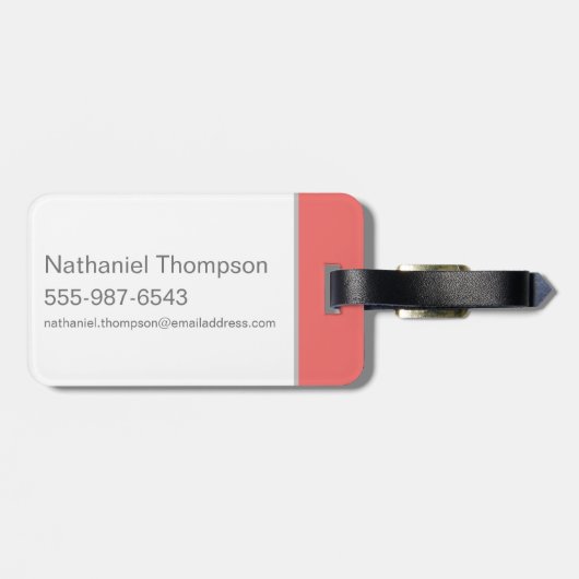 DAFFY DUCK™ & TWEETY™ - Pride Pattern Gepäckanhänger (Rückseite horizontal)