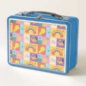 DAFFY DUCK™ & TWEETY™ - Pride Pattern Metall Brotdose (Vorderseite)