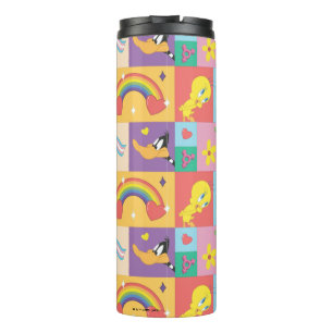 DAFFY DUCK™ & TWEETY™ - Pride Pattern Thermosbecher
