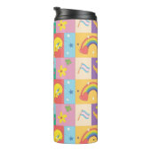 DAFFY DUCK™ & TWEETY™ - Pride Pattern Thermosbecher (Nach rechts gedreht)