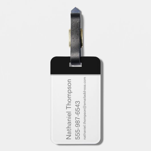 DAFFY DUCK™ Wahnsinn Gepäckanhänger (Rückseite vertikal)