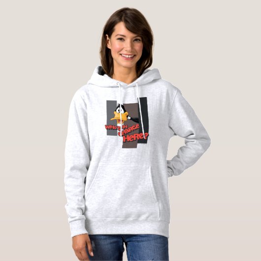 DAFFY DUCK™ "Wer ist hier verantwortlich?" Hoodie (Vorne ganz)