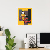DAFFY DUCK™ "Wer ist hier verantwortlich?" Poster (Heimbüro)