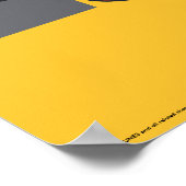 DAFFY DUCK™ "Wer ist hier verantwortlich?" Poster (Ecke)