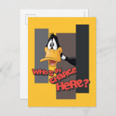 DAFFY DUCK™ "Wer ist hier verantwortlich?" Postkarte (Vorne/Hinten)