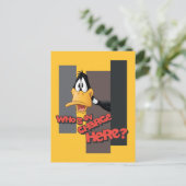DAFFY DUCK™ "Wer ist hier verantwortlich?" Postkarte (Stehend Vorderseite)