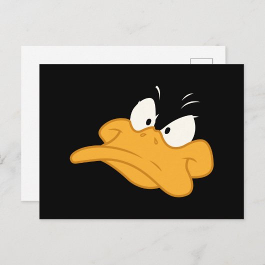 DAFFY DUCK™-Wut-Gesicht Postkarte (Vorne/Hinten)