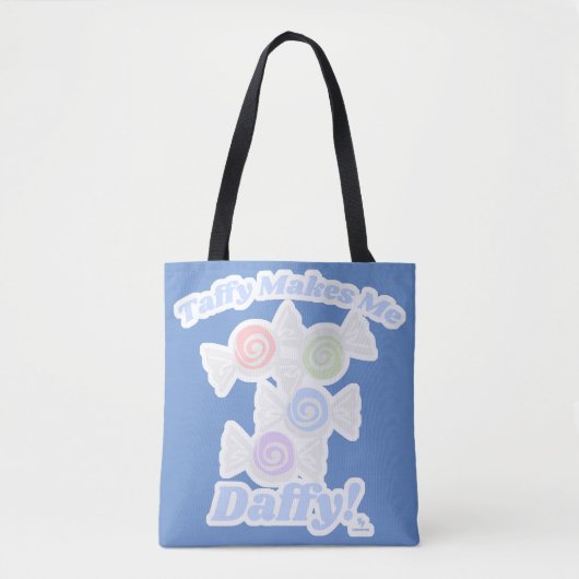 Daffy for Taffy Candy Fun Logo Toon Tasche (Vorderseite)