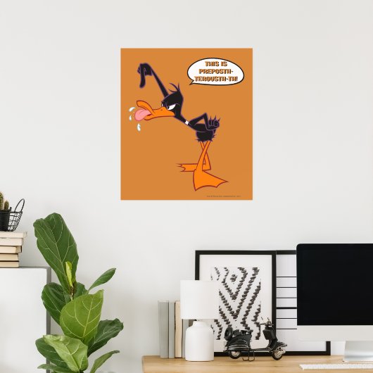 Daffy Speech Bubble Poster (Heimbüro)