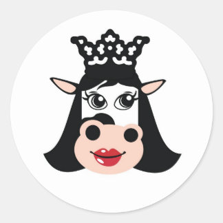 Daft Cows Runder Aufkleber