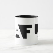 Dafuq Schatten blockiert Skateboard. Becher Tasse (Zentrum)