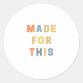 DAFÜR GEMACHT | Religiöse Orgel | Bibelverse Runder Aufkleber (Vorderseite)